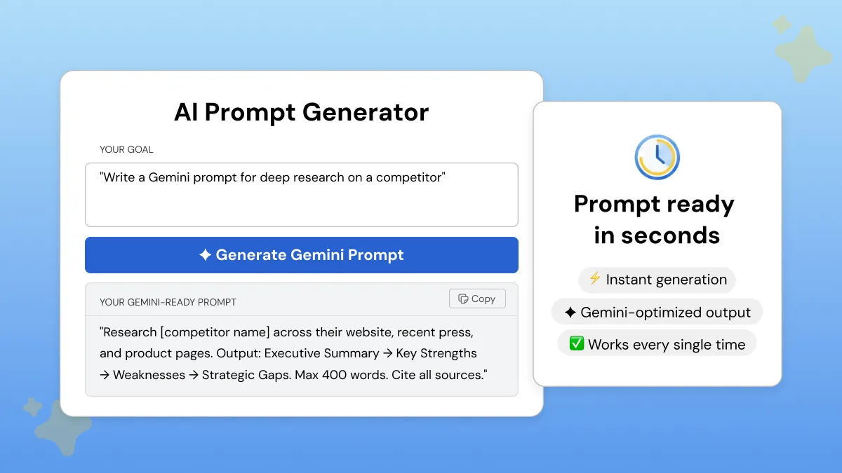 Gemini AI Prompt Generator Phrasly 