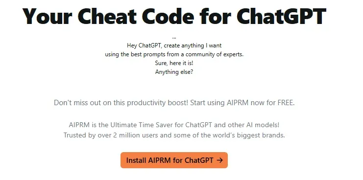 AIPRM Best for Prompt Libraries