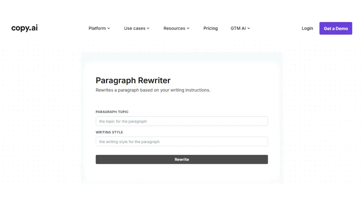 Copy.ai Text Enhancer