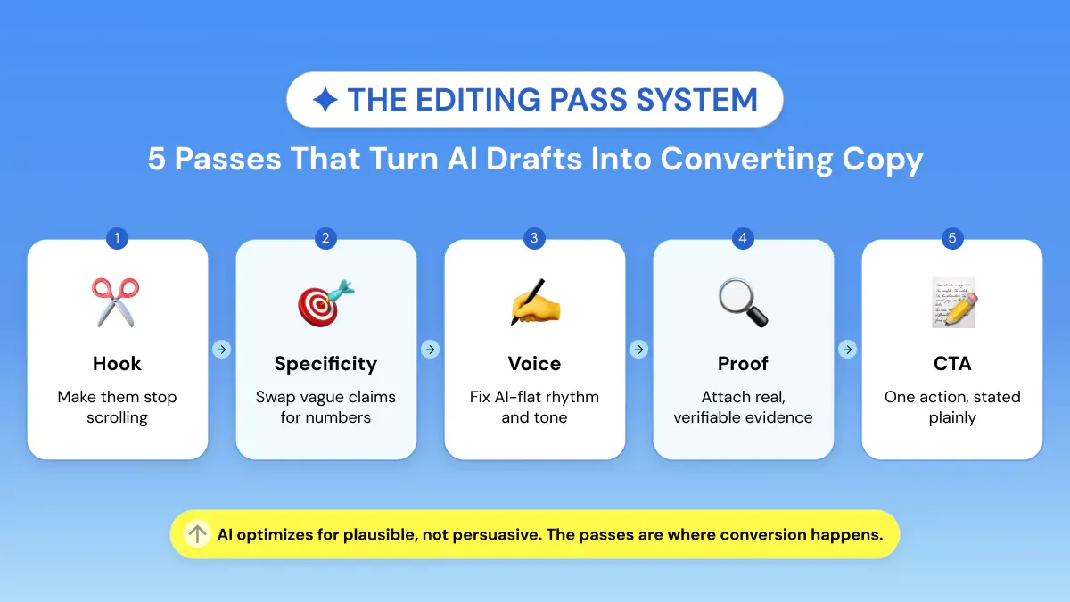 5-Pass AI Ad Copy Editing System
