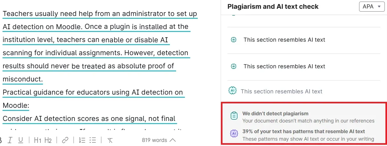 Grammarly plagiarism checker patchwork plagiarism showing no plagiarism detected