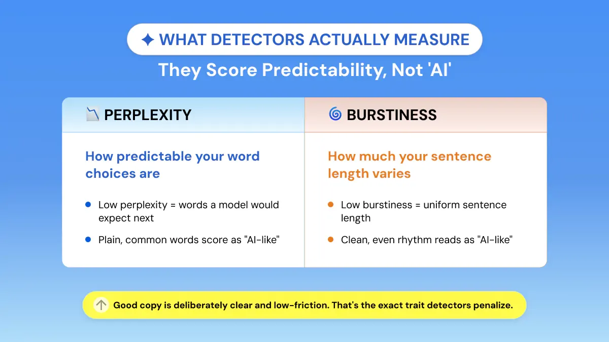 What AI Detectors Actually Measure