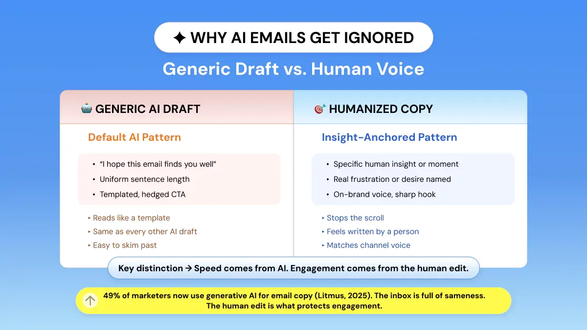 Why AI Email Copy Sounds Generic