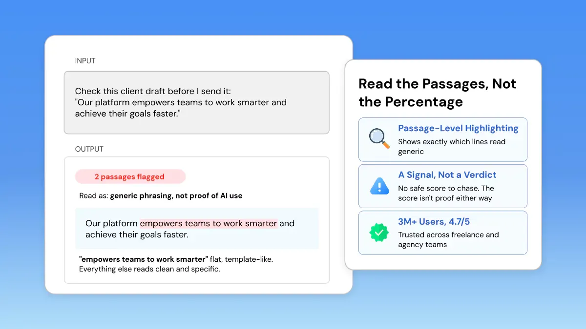 How to Read the Result: Phrasly Detector