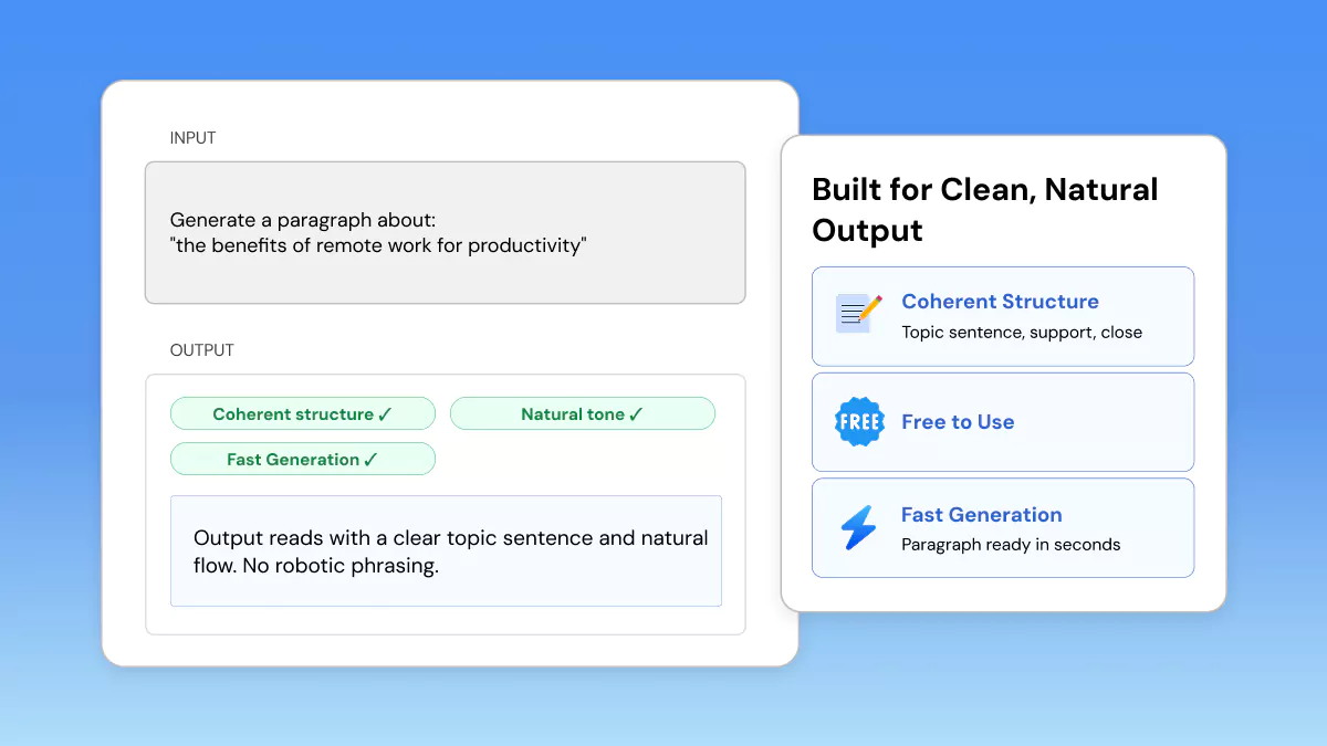 Phrasly Paragraph Generator Showcase