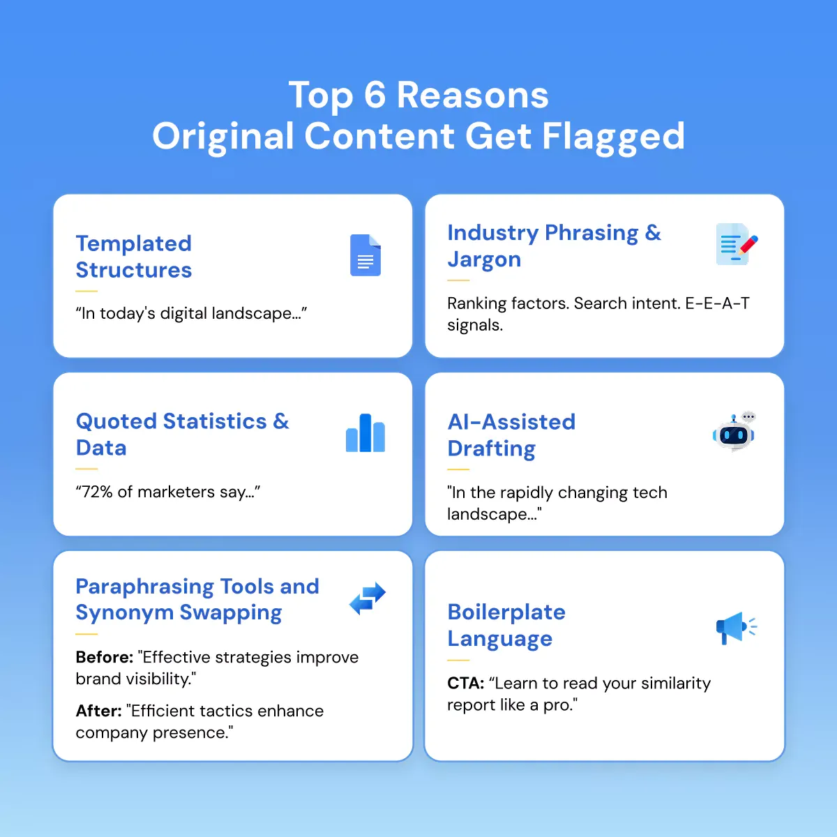 top 6 reasons original content get flagged