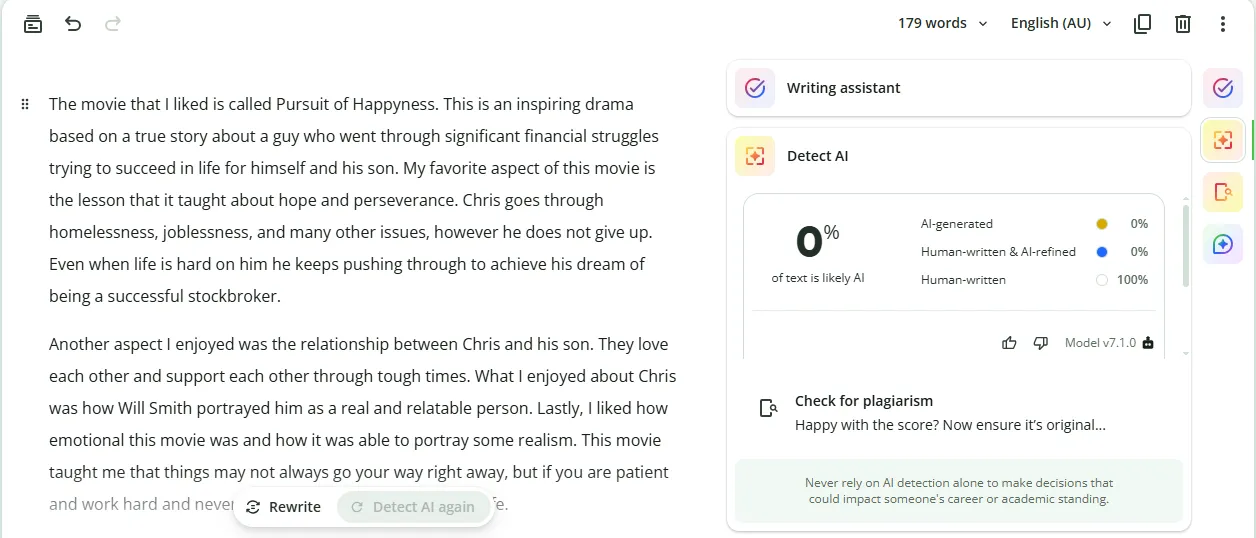 Sample 2 Human Result QuillBot