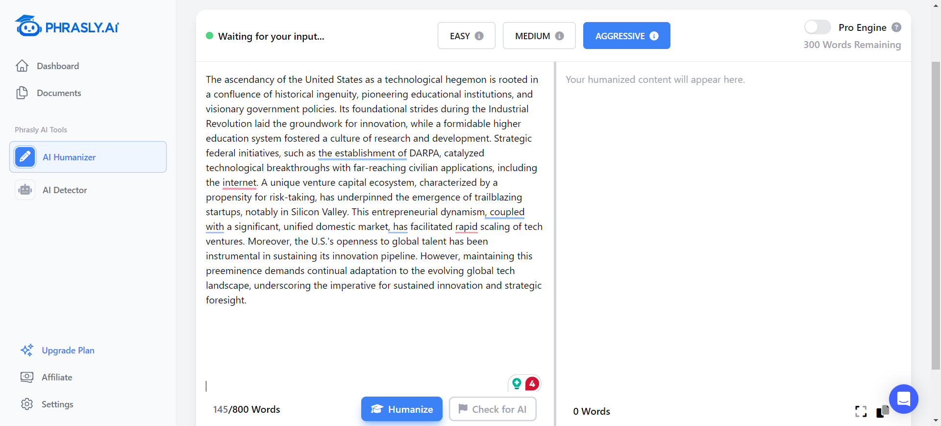 How to Check if Your Content Was Created by AI With Phrasly.AI